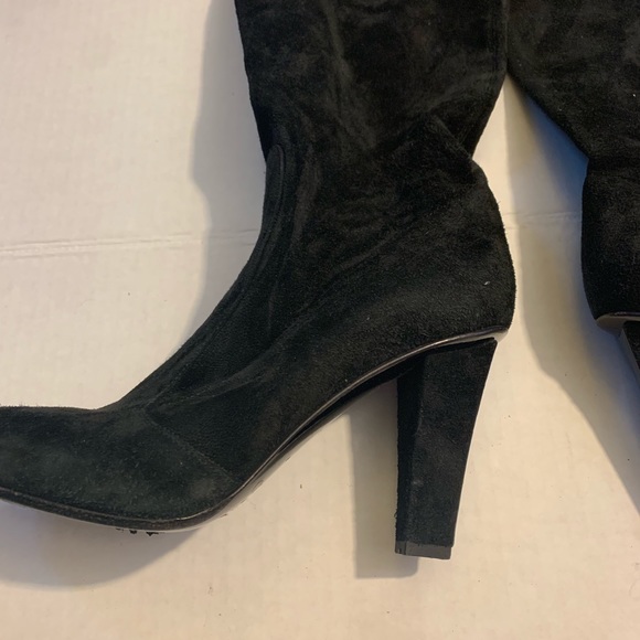 Jimmy choo heel boots women’s 36.5 shoes suede black - Picture 2 of 8